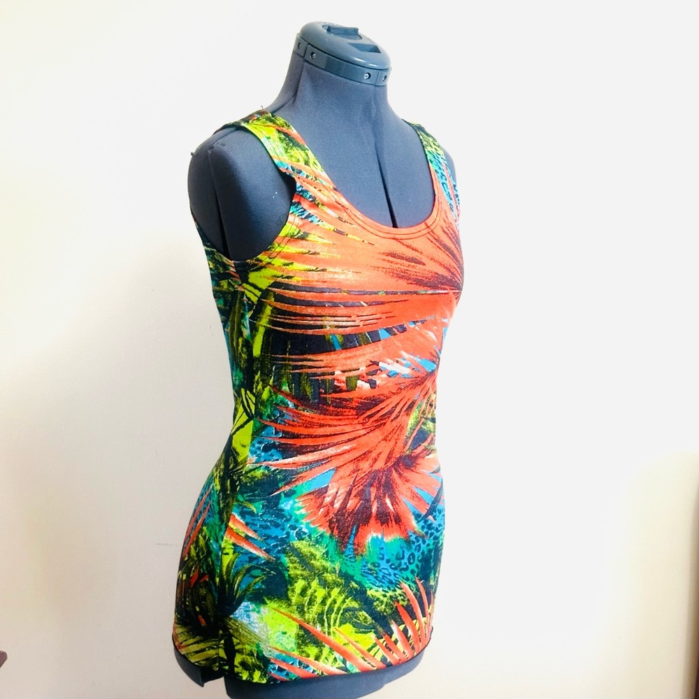 ♥️Vibrant Tropical Print Women's Tank Top